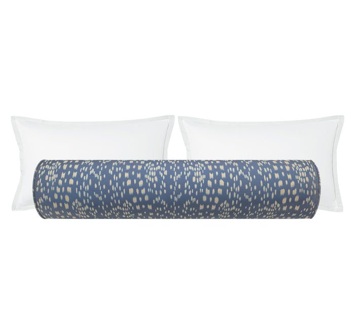 THE BOLSTER :: LES TOUCHES REVERSE // BLUE | BRUNSCHWIG & FILS