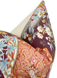 LODI GARDEN PRINT // PLUM WITH BRASS CORDING | BRUNSCHWIG & FILS