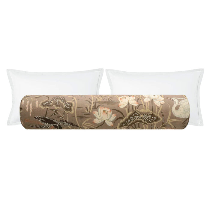 THE BOLSTER :: LOTUS GARDEN // MOCHA | SCHUMACHER