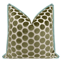 LUNA CUT VELVET // OLIVE | LDC