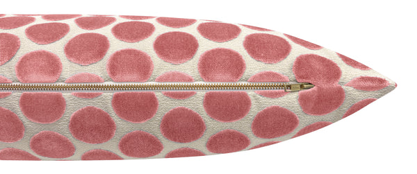 THE XL LUMBAR :: LUNA CUT VELVET // CARNATION