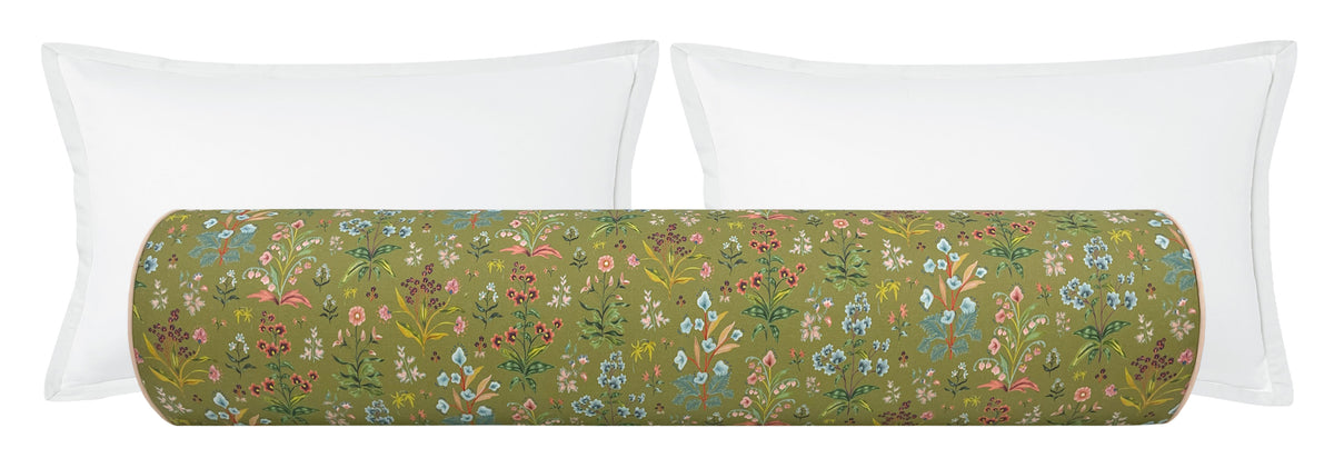 OCS X LDC II | BOLSTER | ELLISTON HOUSE : MEADOW MULTI // LEAF + CLASSIC LINEN // CAMEO CORDING
