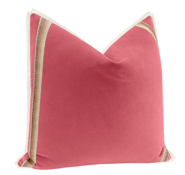 THE MILLICENT | SIGNATURE VELVET // ROSÉ PINK + TEA ROSE TRIM