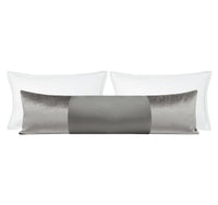 THE XL LUMBAR :: MONOCHROMATIC FAUX SILK VELVET // CHROME