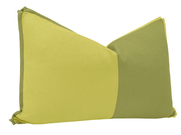 THE TONAL DUET | THE LITTLE LUMBAR :: CLASSIC LINEN // CHARTREUSE + OLIVE
