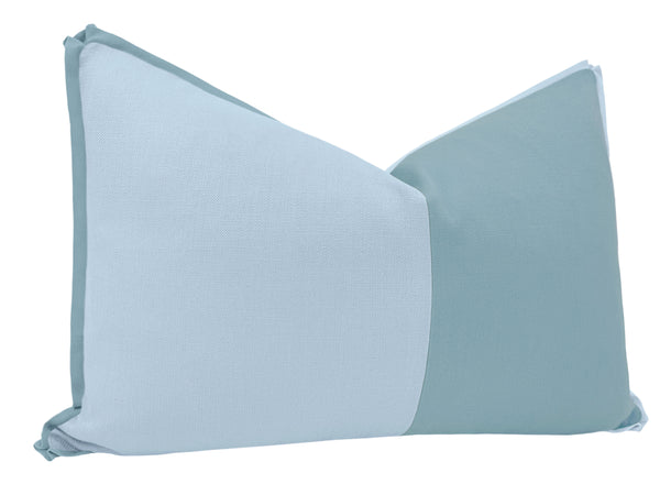 THE TONAL DUET | THE LITTLE LUMBAR :: CLASSIC LINEN // POWDER BLUE + HYDRANGEA BLUE
