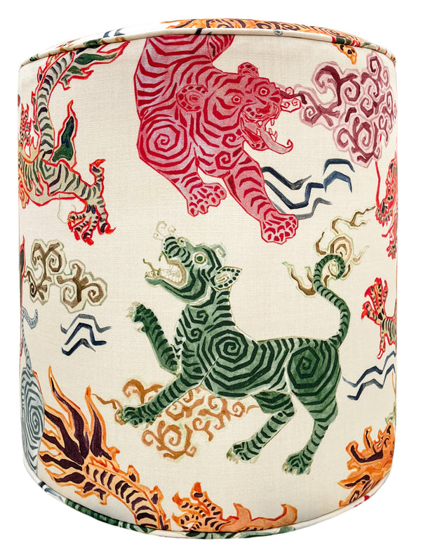 THE TIGHT ROUND OTTOMAN :: MYSTIC TIGER