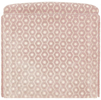 THE SKIRTED OTTOMAN :: PALOMA CUT VELVET  // BLUSH