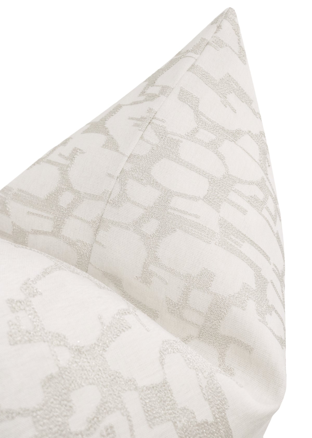 FINAL SALE : 18" X 18" PASTICHE LINEN // ALABASTER PILLOW COVER