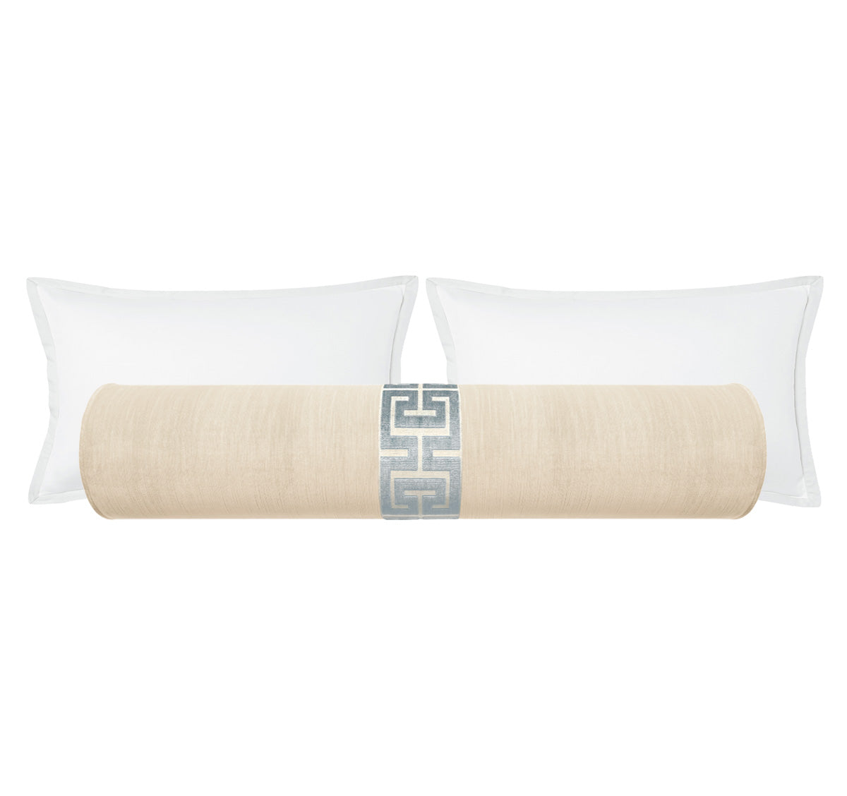 THE BOLSTER :: STRIE VELVET // CASHMERE + GREEK TRIM