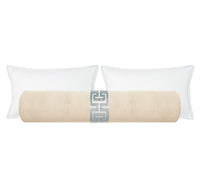 THE BOLSTER :: STRIE VELVET // CASHMERE + GREEK TRIM