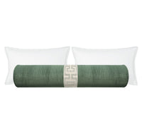 THE BOLSTER :: STRIE VELVET // PATINA + GREEK TRIM