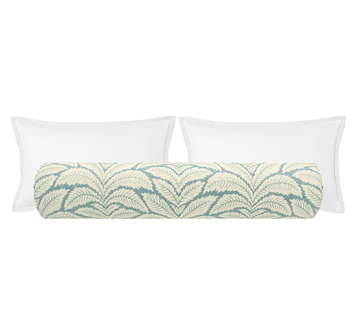 THE BOLSTER :: TALAVERA LINEN // AQUA | BRUNSCHWIG & FILS