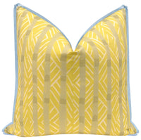 BOWTIE STRIPES // LEMON | TEIL TEXTILES