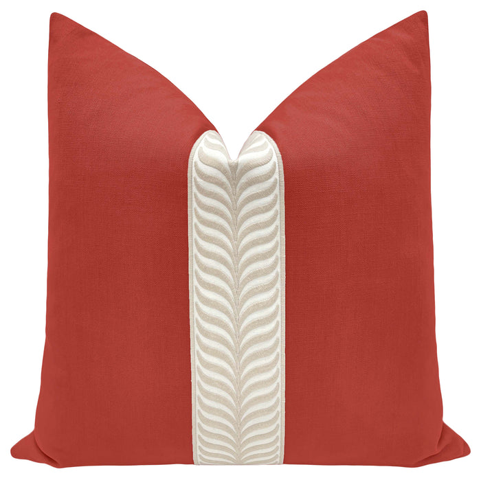 CLASSIC LINEN // APPLE RED + TRELLIS TRIM // NATURAL