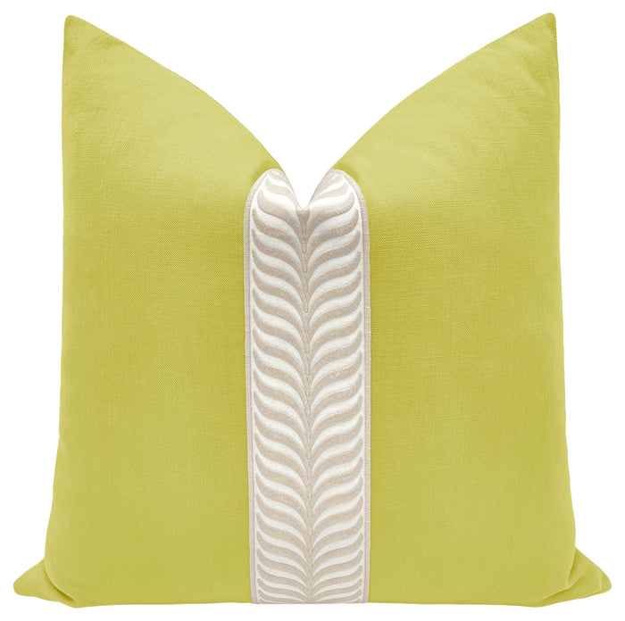 CLASSIC LINEN // CHARTREUSE + TRELLIS TRIM // NATURAL