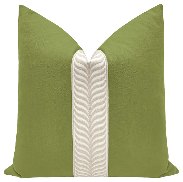 CLASSIC LINEN // OLIVE + TRELLIS TRIM // NATURAL