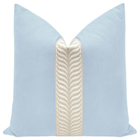 CLASSIC LINEN // POWDER BLUE + TRELLIS TRIM // NATURAL