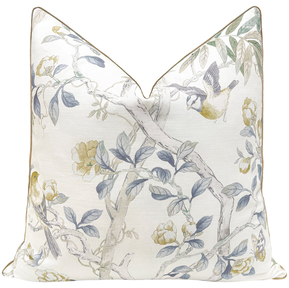 IMPERIAL GARDEN // DELFT WITH BRASS CORDING