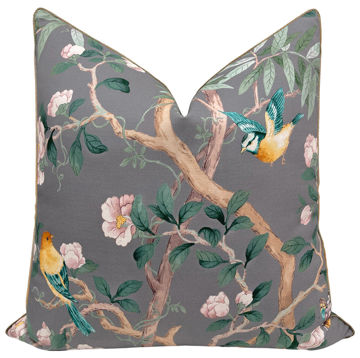 IMPERIAL GARDEN // GRIS WITH BRASS CORDING