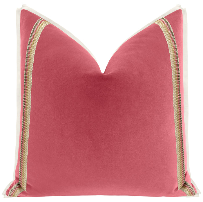 THE MILLICENT | SIGNATURE VELVET // ROSÉ PINK + TEA ROSE TRIM