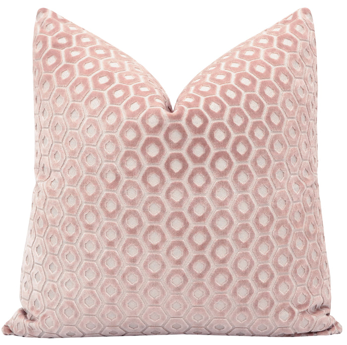 PALOMA CUT VELVET // BLUSH