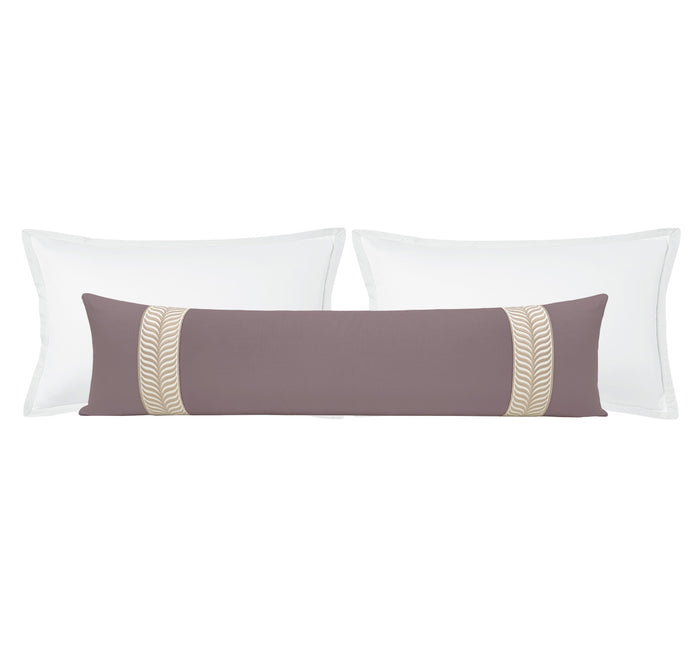 THE XL LUMBAR :: CLASSIC LINEN // SMOKEY AMETHYST + TRELLIS TRIM // NATURAL