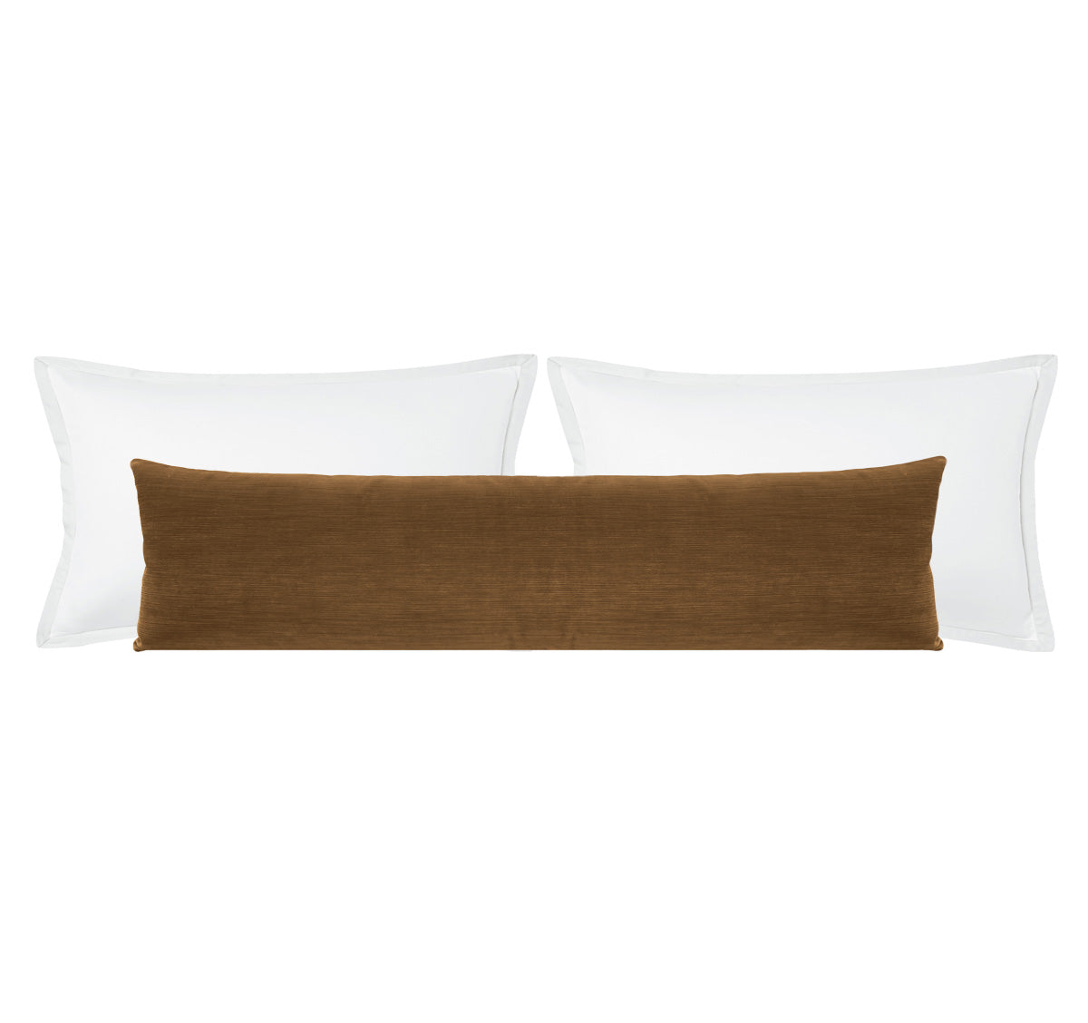 THE XL LUMBAR :: STRIE VELVET // CHESTNUT