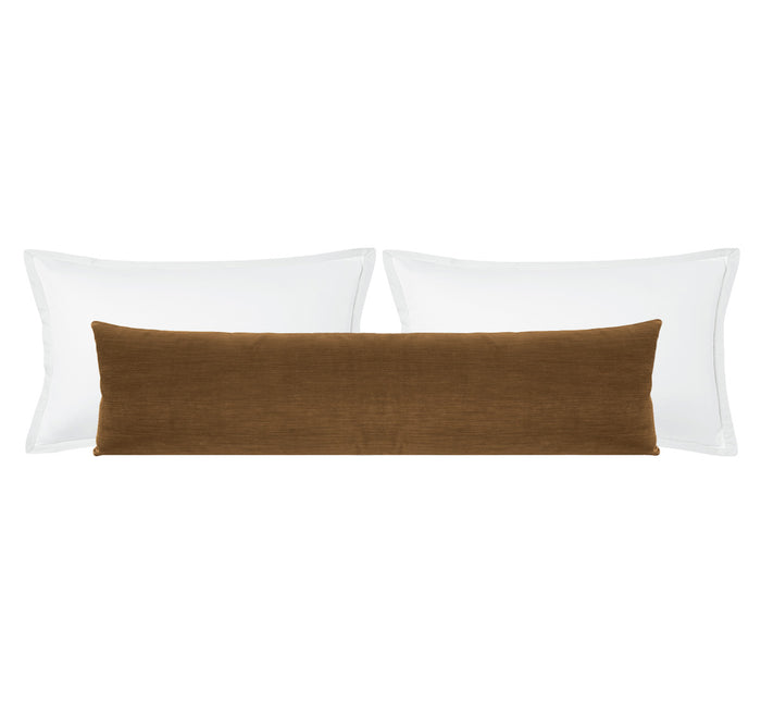 THE XL LUMBAR :: STRIE VELVET // CHESTNUT