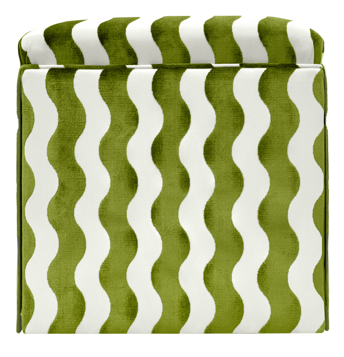 THE SKIRTED OTTOMAN :: THE WAVE  // LETTUCE