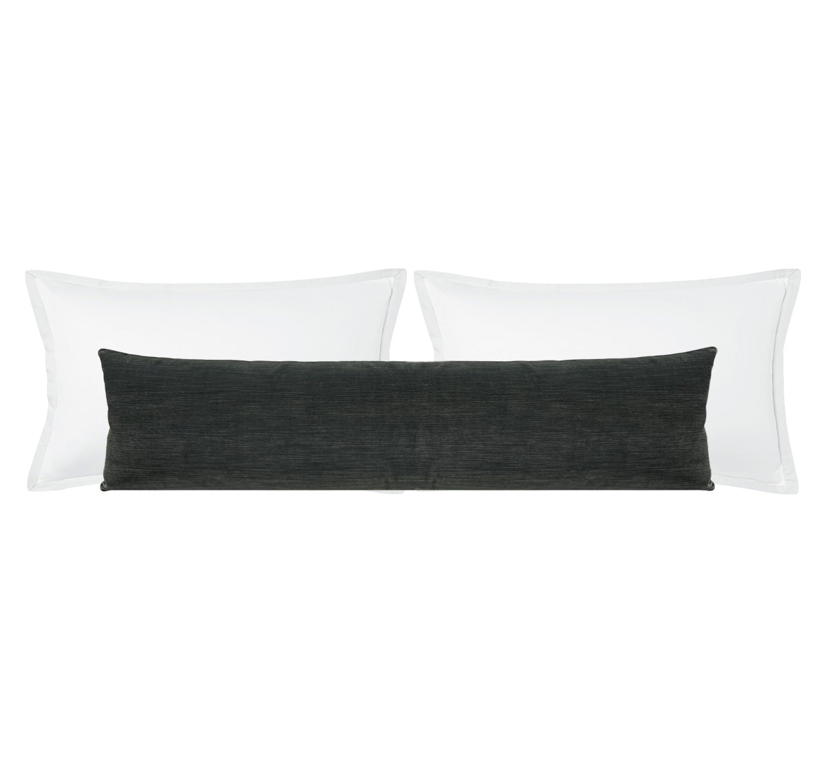 THE XL LUMBAR :: STRIE VELVET // GRAPHITE