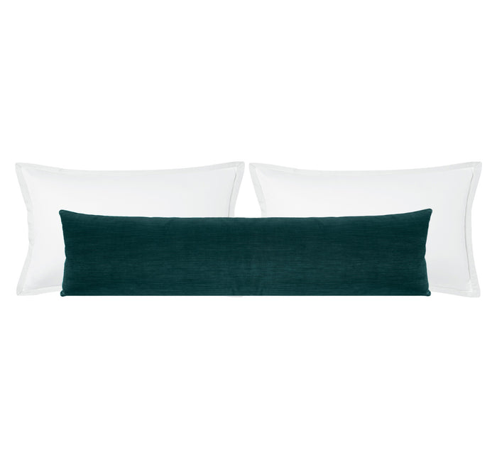 THE XL LUMBAR :: STRIE VELVET // HARBOUR BLUE