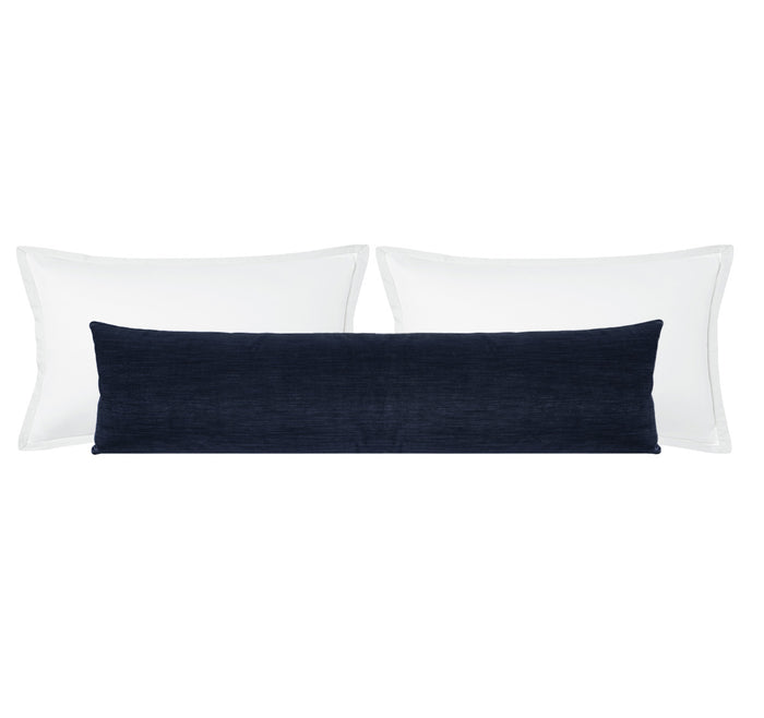 THE XL LUMBAR :: STRIE VELVET // NAVY BLUE
