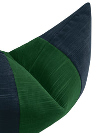 THE LITTLE LUMBAR :: STRIE VELVET // NAVY BLUE + MALACHITE