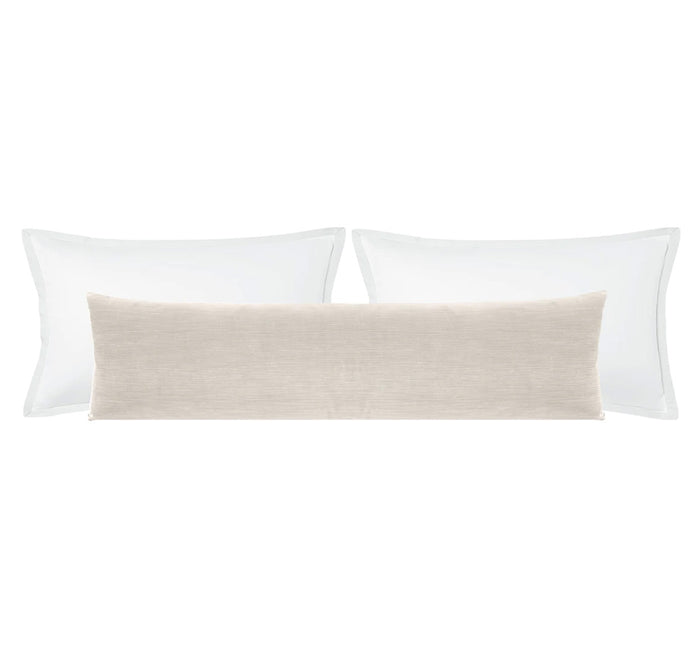 THE XL LUMBAR :: STRIE VELVET // OYSTER