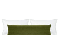 THE XL LUMBAR :: STRIE VELVET // PERIDOT