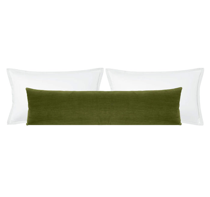 THE XL LUMBAR :: STRIE VELVET // PERIDOT
