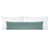 THE XL LUMBAR :: STRIE VELVET // CERULEAN BLUE