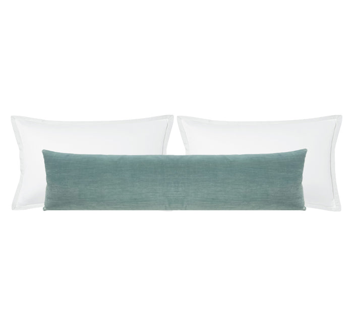 THE XL LUMBAR :: STRIE VELVET // CERULEAN BLUE