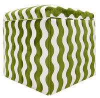 THE SKIRTED OTTOMAN :: THE WAVE  // LETTUCE