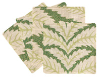 COCKTAIL NAPKINS :: TALAVERA LINEN // LEAF | BRUNSCHWIG & FILS