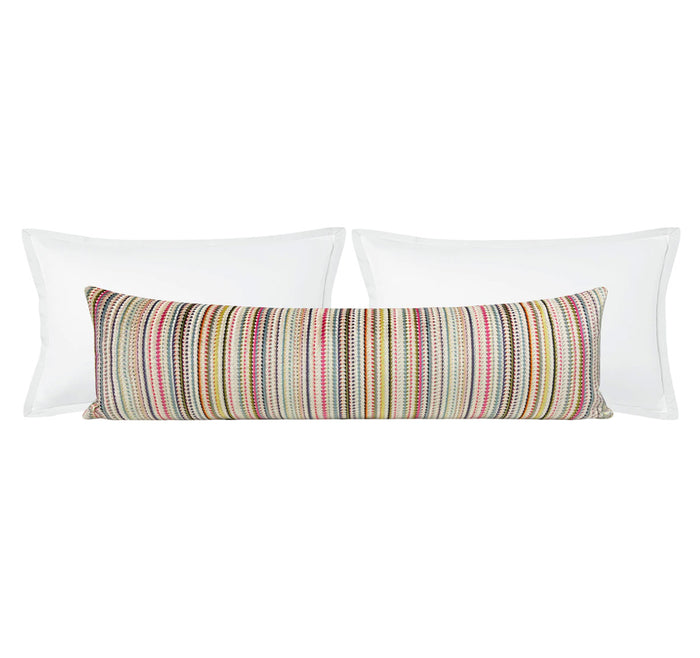 THE XL LUMBAR :: TRIBECA CUT VELVET // MULTI
