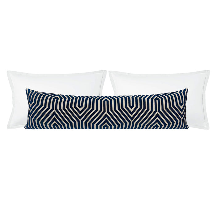 THE XL LUMBAR :: VANDERBILT VELVET // BLEU | SCHUMACHER