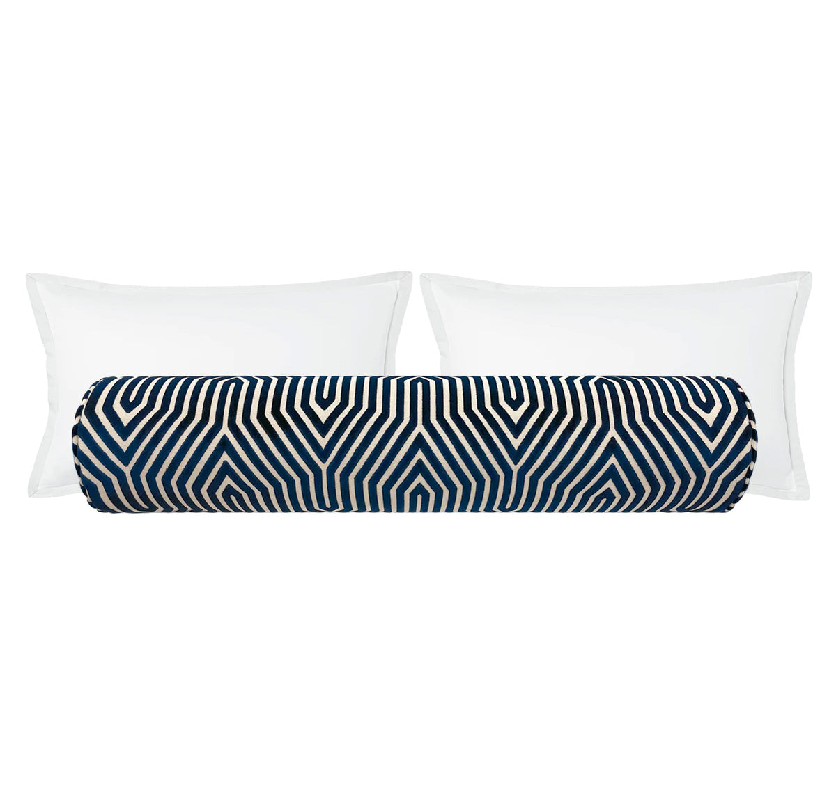 THE BOLSTER :: VANDERBILT VELVET // BLEU | SCHUMACHER