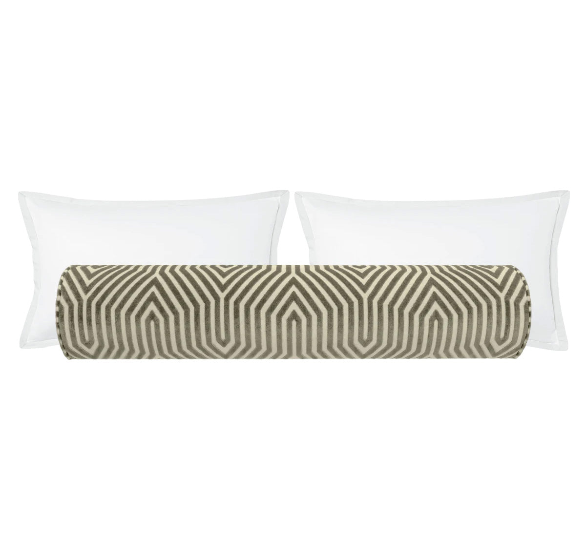 THE BOLSTER :: VANDERBILT VELVET // DOVE | SCHUMACHER