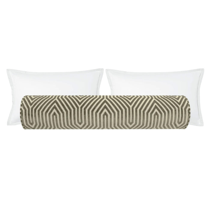 THE BOLSTER :: VANDERBILT VELVET // DOVE | SCHUMACHER