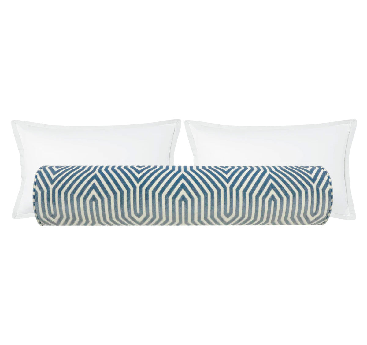 THE BOLSTER :: VANDERBILT VELVET // MARINE | SCHUMACHER