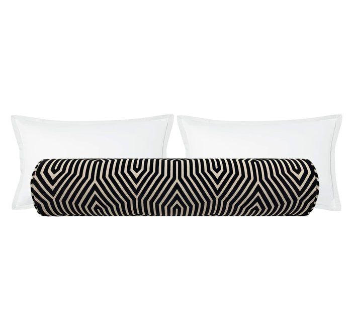 THE BOLSTER :: VANDERBILT VELVET // NOIR | SCHUMACHER