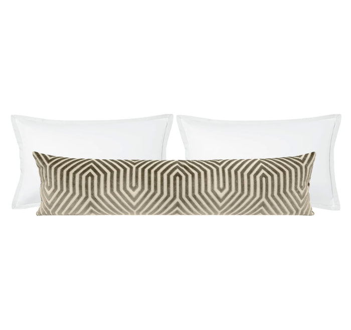 THE XL LUMBAR :: VANDERBILT VELVET // DOVE | SCHUMACHER
