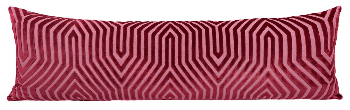 THE XL LUMBAR :: VANDERBILT VELVET // FUCHSIA | SCHUMACHER